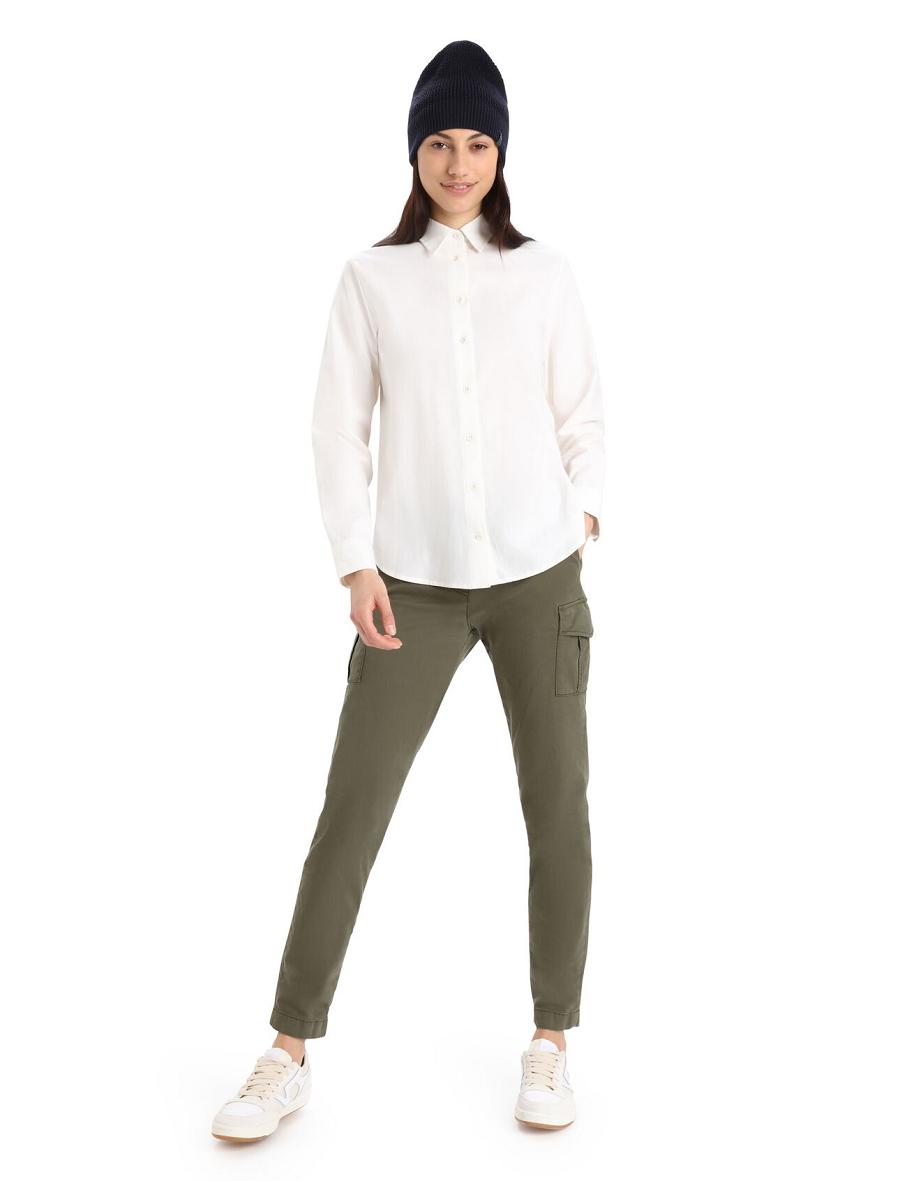 Snow Women's Icebreaker Merino Berlin Shirt Long Sleeve | USA 1640FDNM